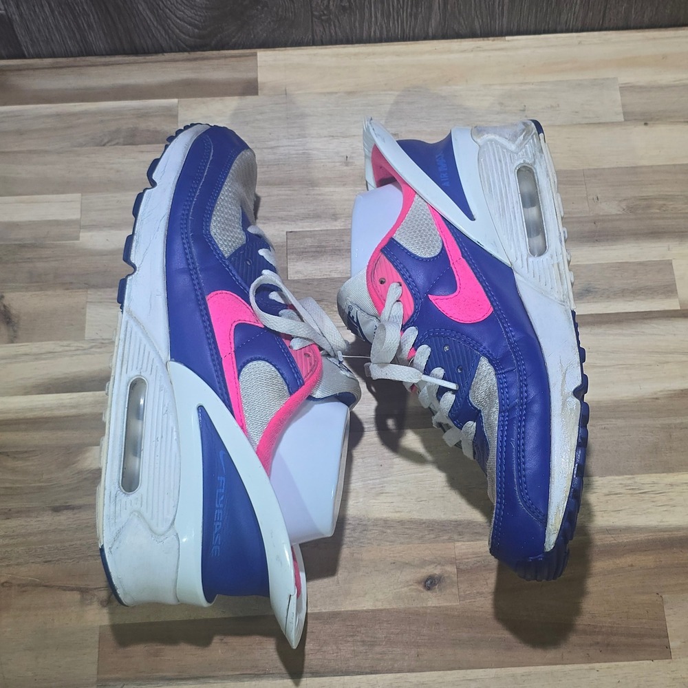 Nike Air Max 90 FlyEase Deep Royal Hyper Pink White CU0814-101 Size 10
